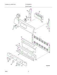 03 - Backguard parts for Frigidaire Range PLGFMZ96ECD from AppliancePartsPros.com