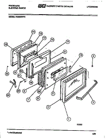 05 - Oven Door Panels parts for Frigidaire Range R2000DW0 from AppliancePartsPros.com