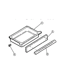 08 - Drawer parts for Frigidaire Range R2000LL1 from AppliancePartsPros.com