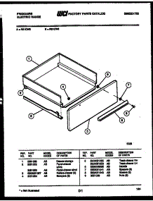 05 - Drawer Parts parts for Frigidaire Range R21CL6 from AppliancePartsPros.com