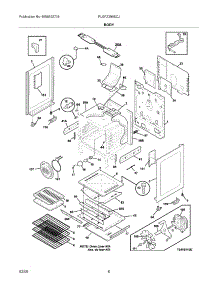 07 - Body parts for Frigidaire Range PLGFZ390ECJ from AppliancePartsPros.com