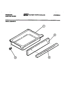 08 - Drawer parts for Frigidaire Range R2000DW0 from AppliancePartsPros.com