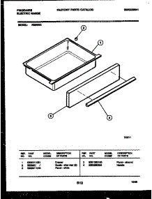 07 - Drawer Parts parts for Frigidaire Range R30NW2 from AppliancePartsPros.com