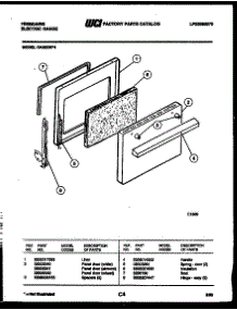04 - Door Parts parts for Frigidaire Range RA30EH4 from AppliancePartsPros.com