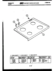 06 - Cooktop Parts parts for Frigidaire Range RA30EW0 from AppliancePartsPros.com