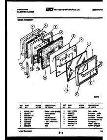 04 - Door Parts parts for Frigidaire Range RE36BNW1 from AppliancePartsPros.com