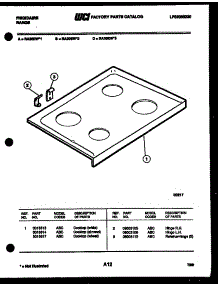 03 - Cooktop Parts parts for Frigidaire Range RA30EH2 from AppliancePartsPros.com