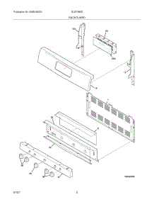 03 - Backguard parts for Frigidaire Range GLGF389GBA from AppliancePartsPros.com