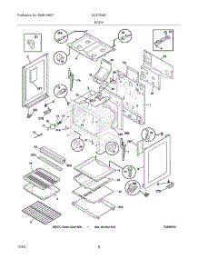 07 - Body parts for Frigidaire Range GLGFS66CSC from AppliancePartsPros.com