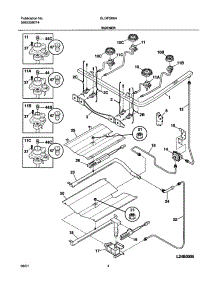 05 - Burner parts for Frigidaire Range GLGFS66AQB from AppliancePartsPros.com