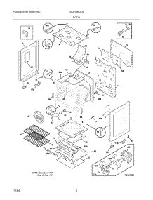 07 - Body parts for Frigidaire Range GLGFS86DCB from AppliancePartsPros.com