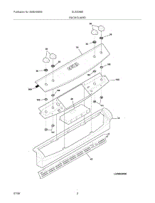 03 - Backguard parts for Frigidaire Range GLGS389ESC from AppliancePartsPros.com
