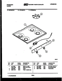 03 - Cooktop Parts parts for Frigidaire Range GP32BEW1 from AppliancePartsPros.com
