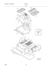 09 - Top / Drawer parts for Frigidaire Range GLGS389FBA from AppliancePartsPros.com