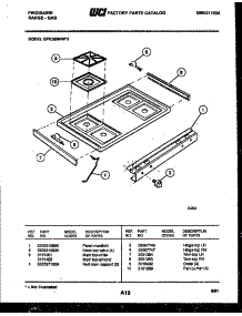 03 - Cooktop Parts parts for Frigidaire Range GPG38BNL2 from AppliancePartsPros.com