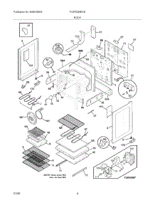05 - Body parts for Frigidaire Range PLEFZ398ECB from AppliancePartsPros.com