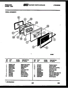 07 - Door Parts parts for Frigidaire Range GPG38BNL1 from AppliancePartsPros.com