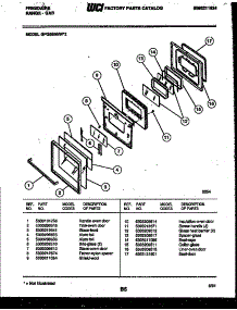 07 - Door Parts parts for Frigidaire Range GPG38BNL2 from AppliancePartsPros.com