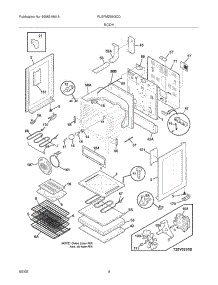 05 - Body parts for Frigidaire Range PLEFMZ99GCD from AppliancePartsPros.com