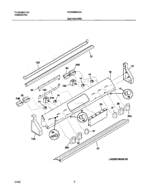 03 - Backguard parts for Frigidaire Range PLES389ACA from AppliancePartsPros.com
