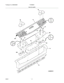 03 - Backguard parts for Frigidaire Range PLES389DCC from AppliancePartsPros.com