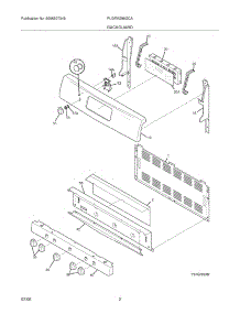 03 - Backguard parts for Frigidaire Range PLGFMZ98GCA from AppliancePartsPros.com