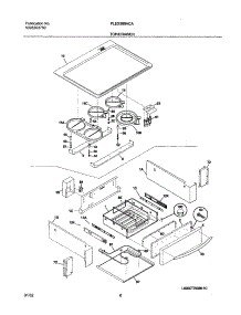 07 - Top / Drawer parts for Frigidaire Range PLES389ACA from AppliancePartsPros.com