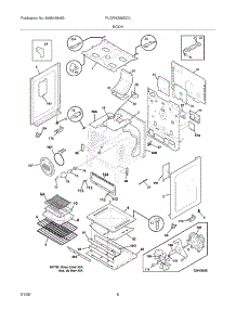 07 - Body parts for Frigidaire Range PLGFMZ96ECC from AppliancePartsPros.com