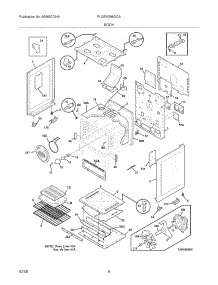 07 - Body parts for Frigidaire Range PLGFMZ98GCA from AppliancePartsPros.com