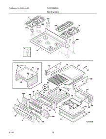 09 - Top / Drawer parts for Frigidaire Range PLGFMZ96ECC from AppliancePartsPros.com