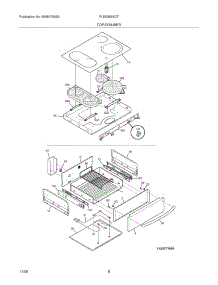 07 - Top / Drawer parts for Frigidaire Range PLES399ECF from AppliancePartsPros.com