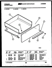 05 - Drawer Parts parts for Frigidaire Range R21CL4 from AppliancePartsPros.com