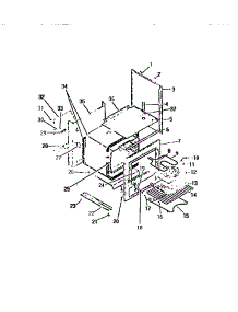 04 - Oven Liner, Heating Elements, Side parts for Frigidaire Range R24CW1 from AppliancePartsPros.com