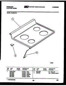 03 - Cooktop Parts parts for Frigidaire Range RE34BAL5 from AppliancePartsPros.com