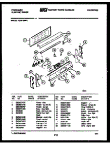 03 - Control Panel parts for Frigidaire Range RE36BNL2 from AppliancePartsPros.com
