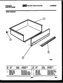 07 - Drawer Parts parts for Frigidaire Range RE34BAL5 from AppliancePartsPros.com