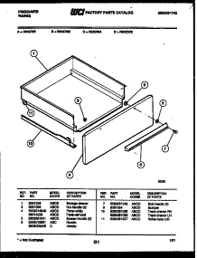 05 - Drawer Parts parts for Frigidaire Range R24CL2 from AppliancePartsPros.com