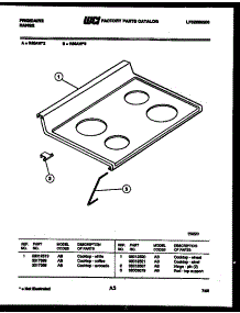 03 - Cooktop Parts parts for Frigidaire Range R30AW2 from AppliancePartsPros.com