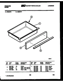 07 - Drawer Parts parts for Frigidaire Range R30AW2 from AppliancePartsPros.com