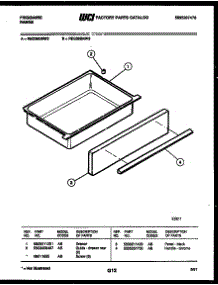 07 - Drawer Parts parts for Frigidaire Range REG38BNL3 from AppliancePartsPros.com