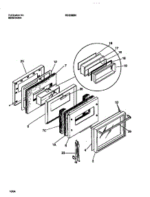 05 - Door parts for Frigidaire Range REG38BNW4 from AppliancePartsPros.com
