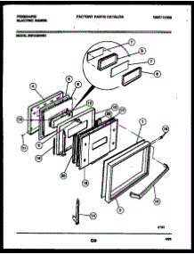 04 - Door Parts parts for Frigidaire Range REG435WRW1 from AppliancePartsPros.com