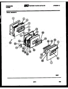 04 - Door Parts parts for Frigidaire Range REG533D2 from AppliancePartsPros.com