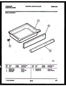 06 - Drawer Parts parts for Frigidaire Range REG435WRW1 from AppliancePartsPros.com