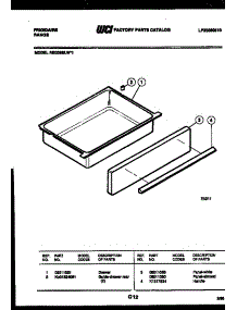 07 - Drawer Parts parts for Frigidaire Range REG38BLL1 from AppliancePartsPros.com