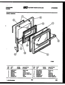 04 - Door Parts parts for Frigidaire Range R30BCL4 from AppliancePartsPros.com