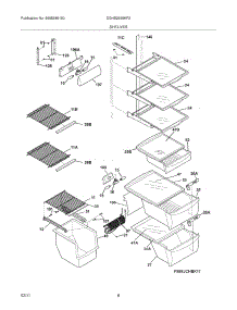 09 - Shelves parts for Frigidaire Refrigerator DGHS2665KF2 from AppliancePartsPros.com