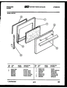 04 - Door Parts parts for Frigidaire Range R30AW4 from AppliancePartsPros.com