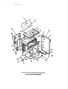 11 - Oven Liner, Side Panels parts for Frigidaire Range RA30BCL0 from AppliancePartsPros.com