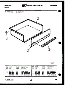 07 - Drawer Parts parts for Frigidaire Range RE34BAA3 from AppliancePartsPros.com